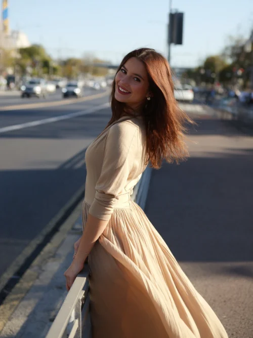 Улица при лунном свете в ночной тишине - до и после