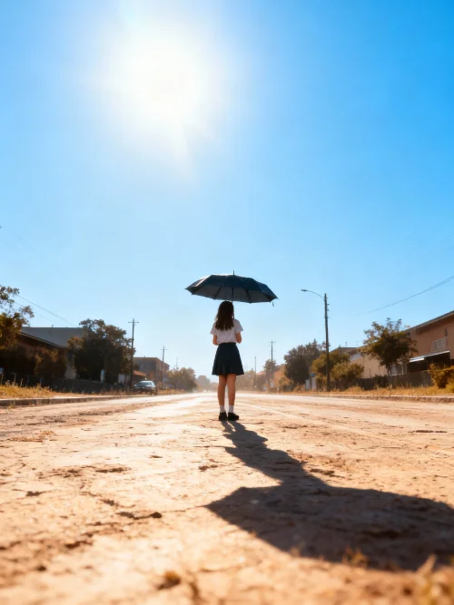 Преображение пасмурной погоды в яркий солнечный день - результат