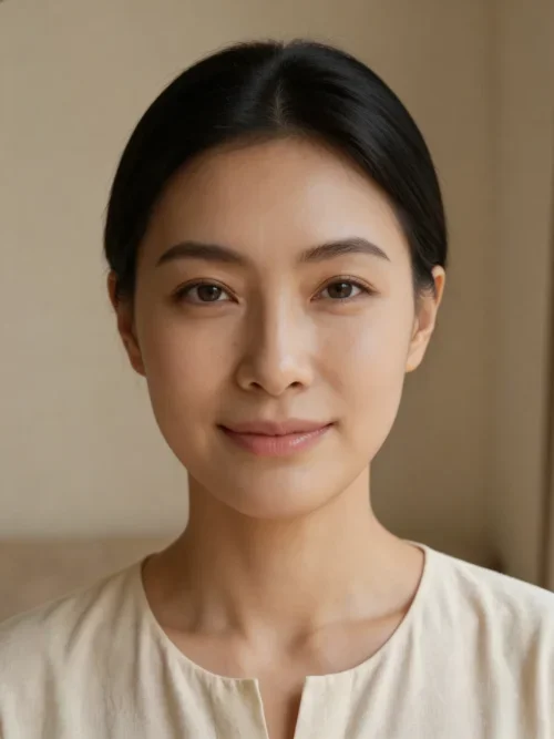 Реалистичное омоложение лица на фото - результат