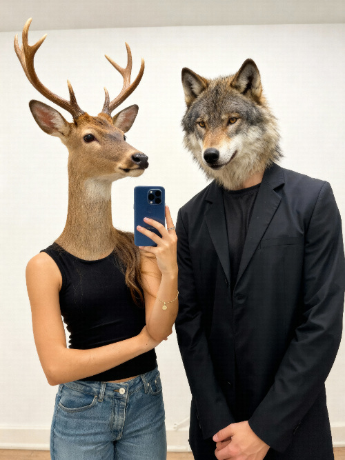 Преобразование человеческих лиц в головы животных. Анималайзер - результат